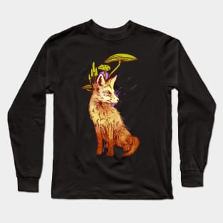 Mushroom Fox Long Sleeve T-Shirt